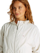 Calvin Klein Cortavientos Mujer Cotton Nylon fino, Beige (Tofu), XL