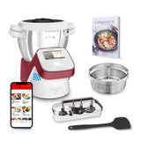 Moulinex I-Companion Touch XL HF9345 Robot de cocina de 3.5 L, acero inoxidable, 14 programas automáticos, wifi, pantalla táctil, 6 accesorios incluidos, apto lavavajillas, app libro recetas