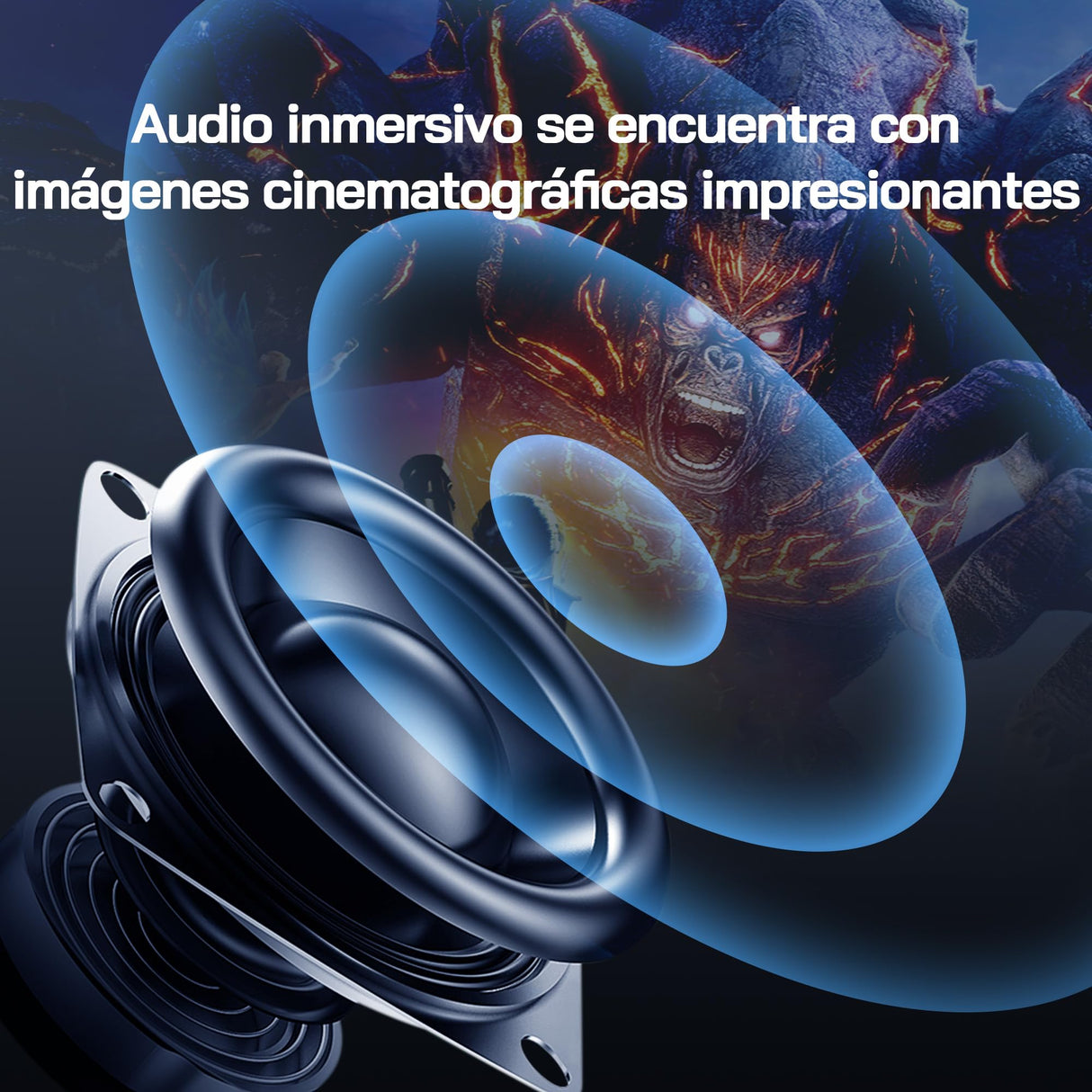 WOLFANG 28000 Lúmenes Proyector Portátil 【Netflix Oficial & Autofocus/Keystone】, Mini Proyector 4K con Bluetooth 5.2 y WiFi 6, Proyector Inteligente con Soporte de 180° para Pantalla de 300"