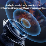 WOLFANG 28000 Lúmenes Proyector Portátil 【Netflix Oficial & Autofocus/Keystone】, Mini Proyector 4K con Bluetooth 5.2 y WiFi 6, Proyector Inteligente con Soporte de 180° para Pantalla de 300"