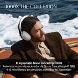 Sony 1000X The COLLEXION Auriculares de Lujo Bluetooth inalámbricos, con Noise Cancelling Premium, Sonido Hi-Res Estudio; 360 Spatial Audio; Estuche Resistente; Platino, Nuevo Modelo