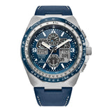 Citizen Reloj Analógico-Digital para Hombres de Eco-Drive con Correa en Cuero JY8148-08L