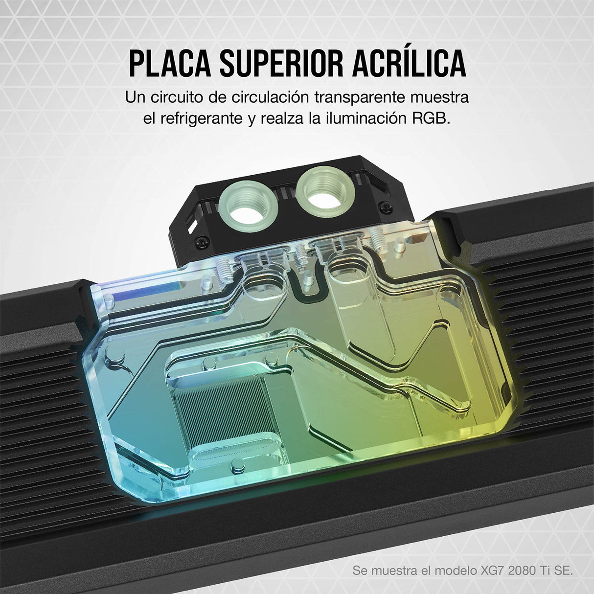 Corsair Hydro X Series XG7 RGB 3090 Ti Founders Edition Bloque de Refrigeración Líquida para GPU - para NVIDIA GeForce RTX 3090 Ti FE (Diseño con Placa Refrigerante de Cobre Niquelada) Negro