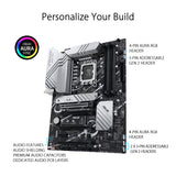 ASUS PRIME Z790-P WIFI - Placa base Intel LGA 1700 ATX (PCIe 5.0, tres M.2, VRM de 14+1 fases, DDR5, WIFI 6, LAN de 2,5 Gb, USB 3.2 Gen 2x2 tipo C, Thunderbolt 4, Aura Sync)