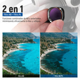 NEEWER Juego de filtros compatibles con dji Mini 4 Pro, 14 Unidades, Filtro ND polarizado, ND8 ND16 ND32 ND64 ND128 ND256 ND1000 ND8/PL ND16/PL ND32/PL ND64/PL Black Diffusion 1/4 Inch quinamento