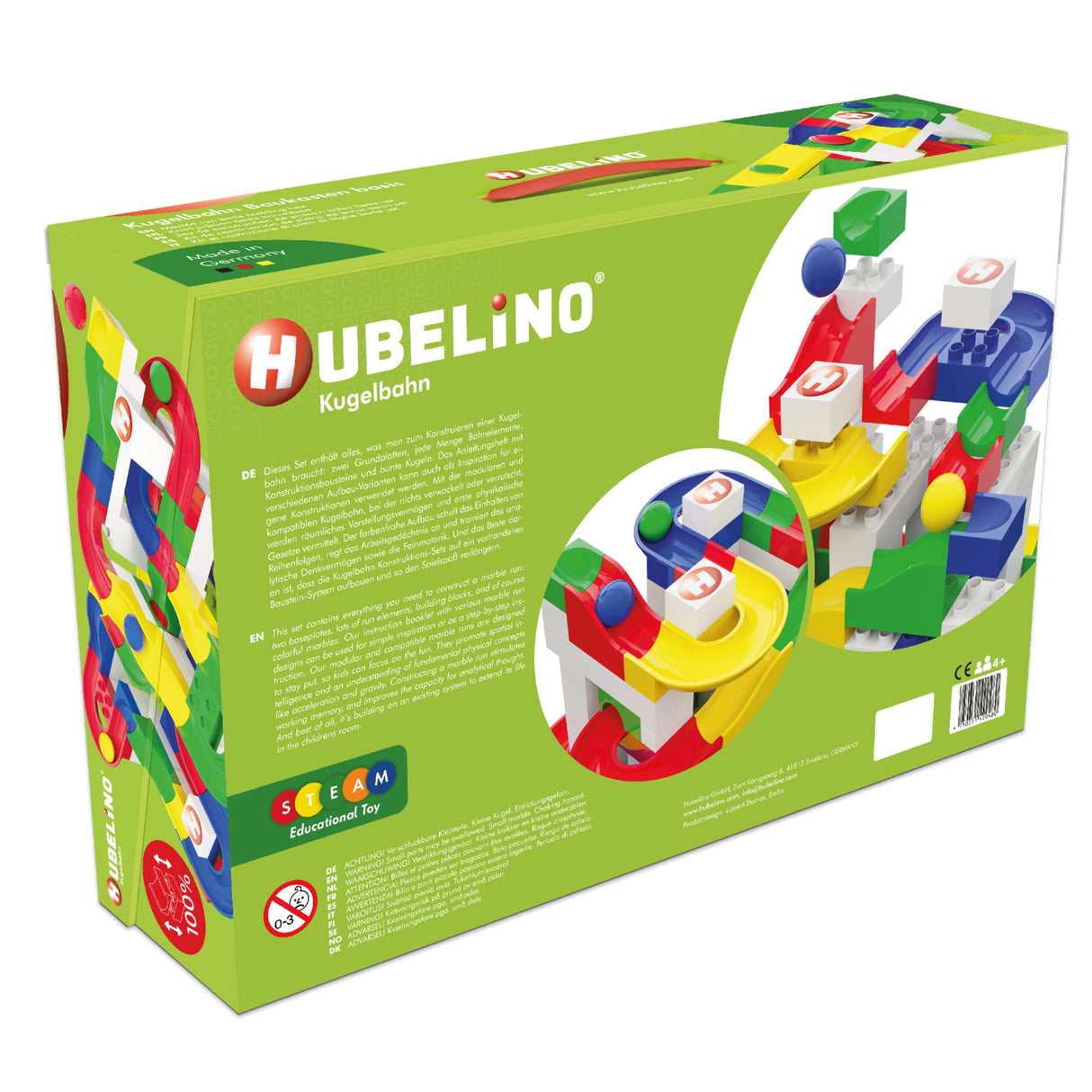 Hubelino Hubelino-420480 Juego de construcción de 123 Piezas, Base 420480, Multicolor, ys/m