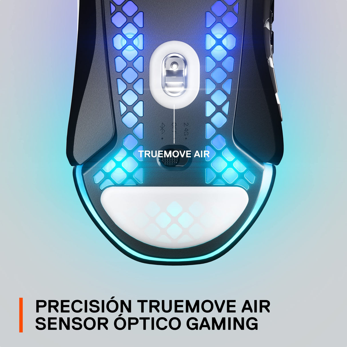SteelSeries Aerox 9 Wireless - Ratón gaming RGB - Ultraligero resiste al agua - 18 botones - Bluetooth/2,4 GHz - Sensor TrueMove Air 18K DPI