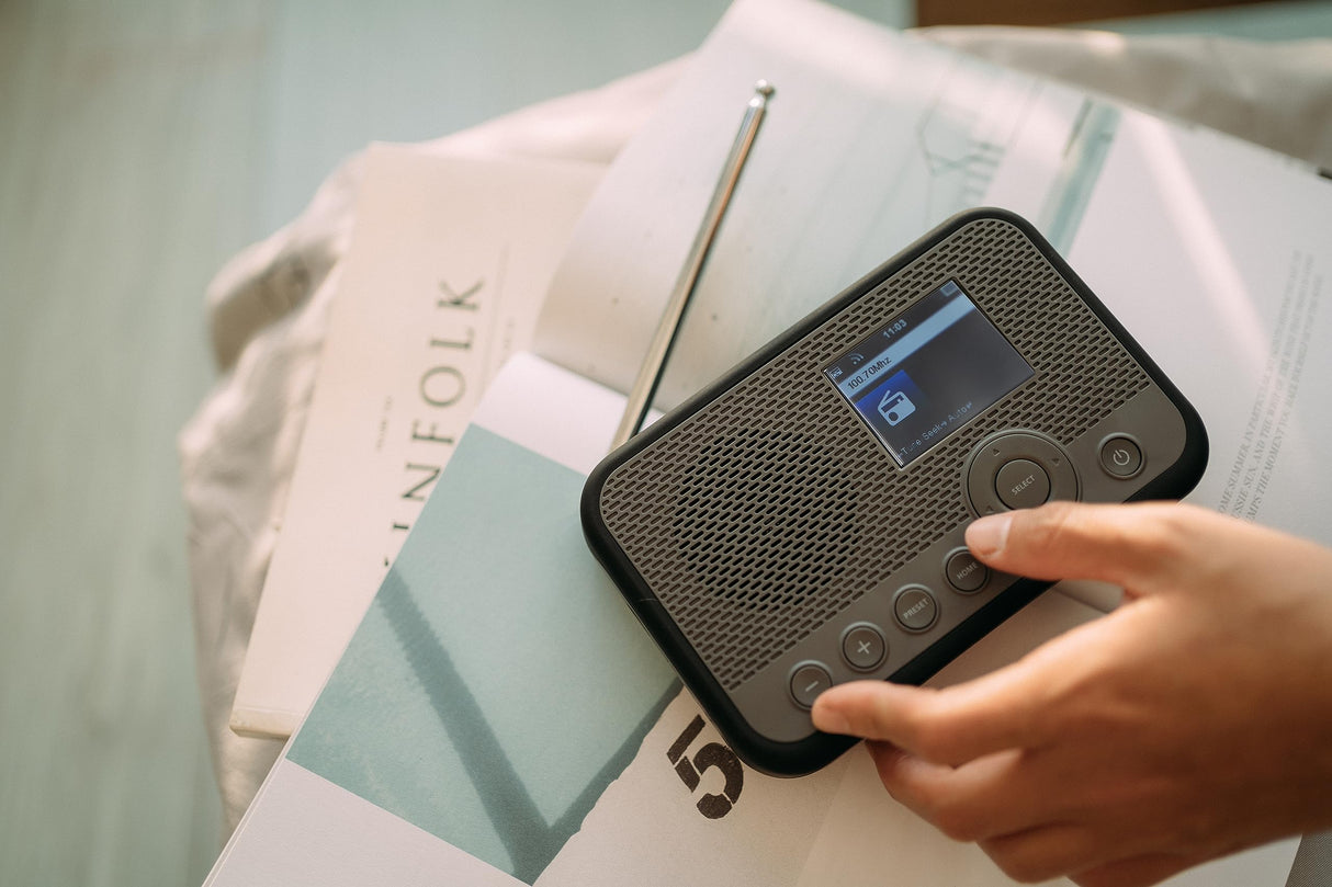 Sangean WFR-39 Radio por Internet con Dab+, FM, WiFi Gris-Negro