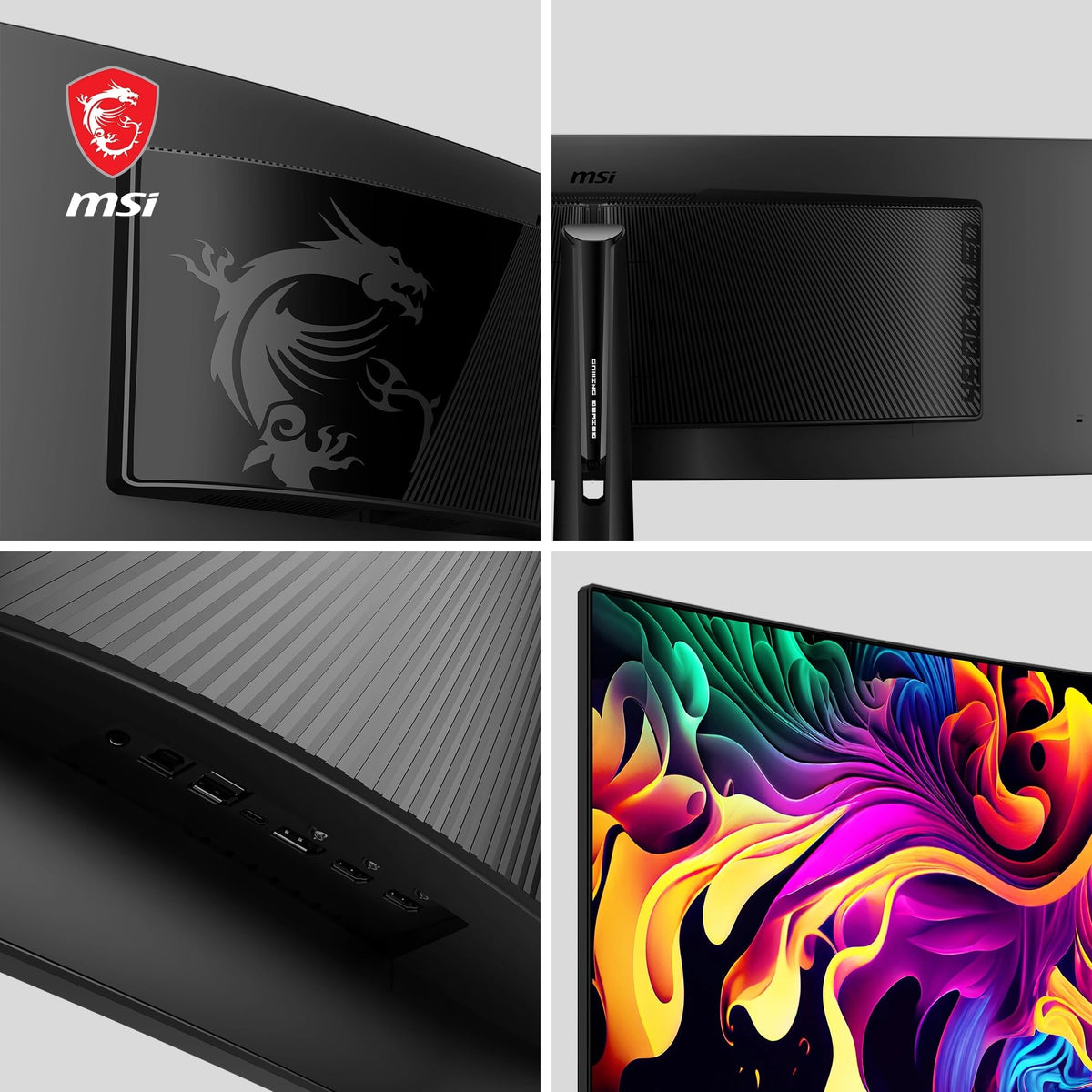 MSI MPG 491CQPA QD-OLED Monitor Curvo de 49 Pulgadas DQHD Gaming - 1800R, 5120 x 1440 Quantum Dot OLED Panel, 240Hz/0.03ms, 99% DCI-P3, ΔE ≤2,DisplayHDR True Black 400, KVM - DP 1.4a, HDMI 2.1