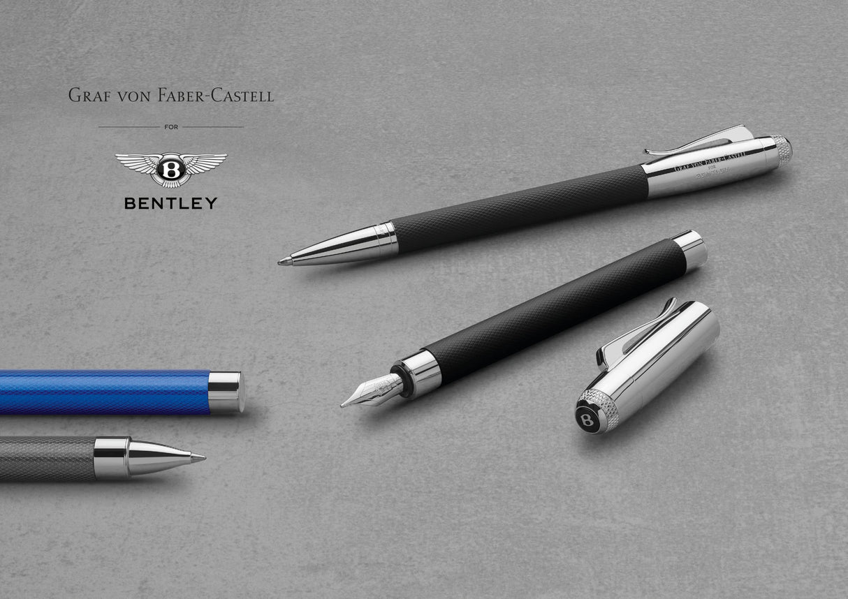 Graf von Faber-Castell Bentley Onyx 141870 - Pluma estilográfica (plumín M, 1 unidad)