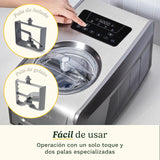 Cuisinart FreezeEase Pro – Heladera con compresor, 4 ajustes, 14 funciones, lista en 40 min, 1,5L, 2 palas, sin precongelación, mezcla, frío 90 min