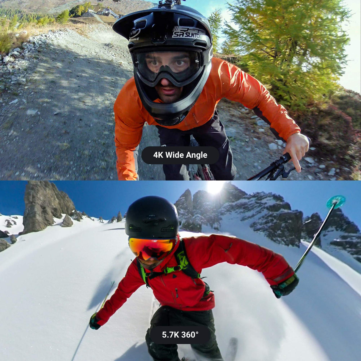 Insta360 One R - Cámara de acción adaptativa de Video Deportiva IPX8 Impermeable con Control de Voz (360+4K Twin Edition)