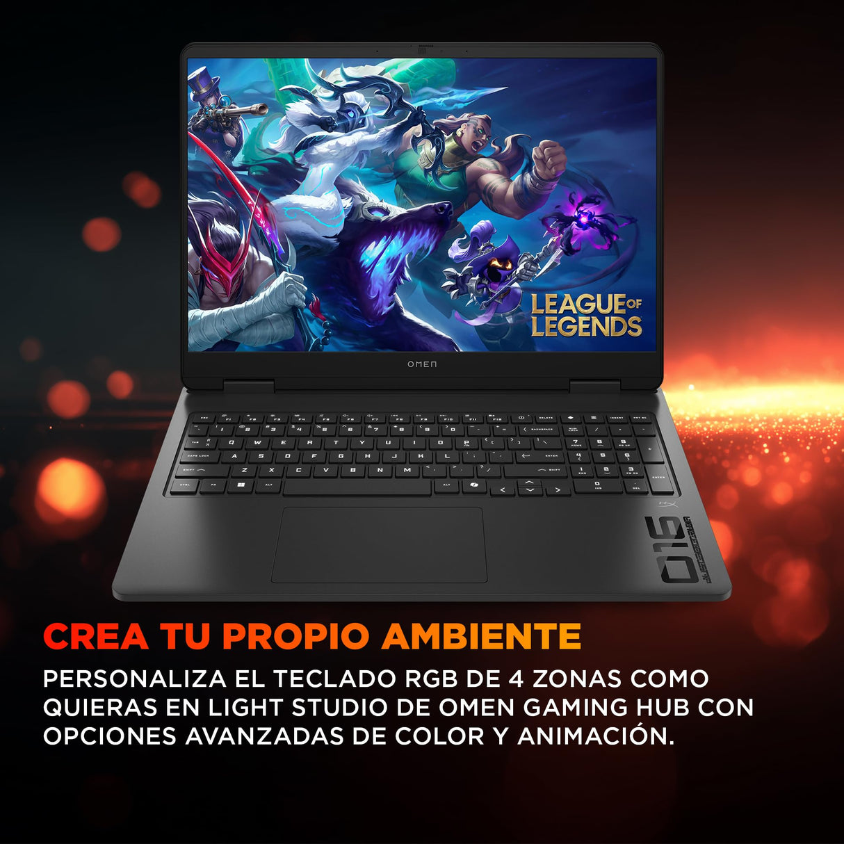 HP OMEN Slim - Ordenador portátil Gaming 16" 2.5K WQXGA (Intel Ultra 9-285H, 32GB RAM, 1TB SSD, NVIDIA RTX 5070, Windows 11 Home) Teclado QWERTY Español - Negro