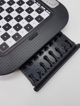 Lexibook, Chessman FX Juego de Ajedrez Electrónico con Teclado Táctil y Efectos de Luz y Sonido 32 Piezas 64 Niveles de Dificultad, Negro/Plateado, CG1335