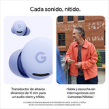 Google Pixel Buds 2a - Auriculares inalámbricos con Cancelación de Ruido Activa - Ligeros y cómodos - Resistentes al Agua - Compatibles con Bluetooth - Lila
