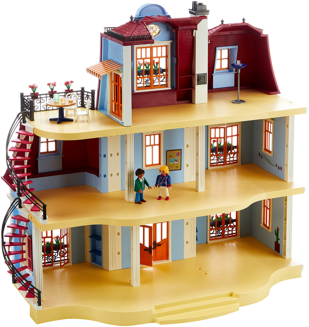 PLAYMOBIL Dollhouse 70205 Casa de Muñecas, con Timbre Real, A partir de 4 años