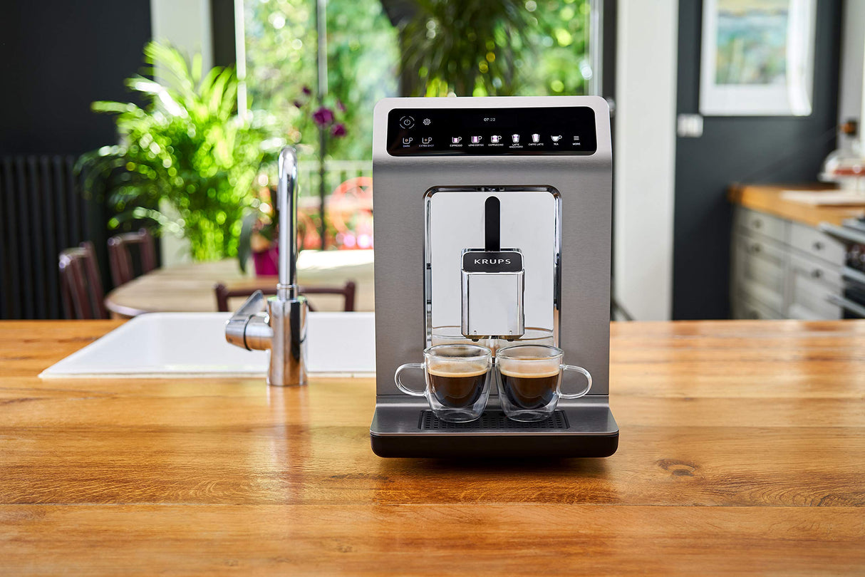 Krups Evidence Plus - Cafetera automática Cafetera automática Titanio-metalizado