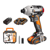 WORX WX261 Atornillador Impacto Brushless 20V 2Ah 2bat