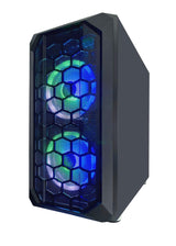 Apevia Prodigy-BK Micro-ATX - Carcasa para Juegos con 1 Panel de Vidrio Templado, Puertos USB 3.0/USB 2.0/Audio, 3 Ventiladores RGB, Marco Negro