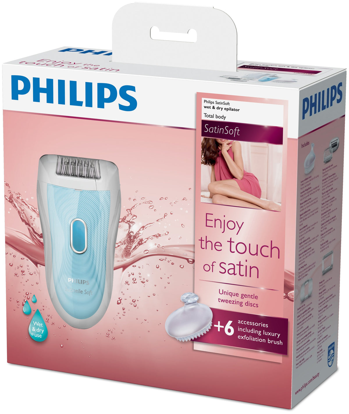 Philips HP6522/02 - Depiladora, color blanco y azul[importado]