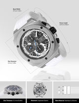 INVICTA Racing Reloj Cuarzo para Hombre de Acero Inoxidable - 47mm