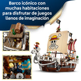 LEGO One Piece Barco Pirata Going Merry de Juguete - Maqueta de Barco y Decoración Anime - 5 Minifiguras Inc. Luffy, Zoro y Nami - Regalo para Niños, Niñas y Fans de 10+ Años 75639