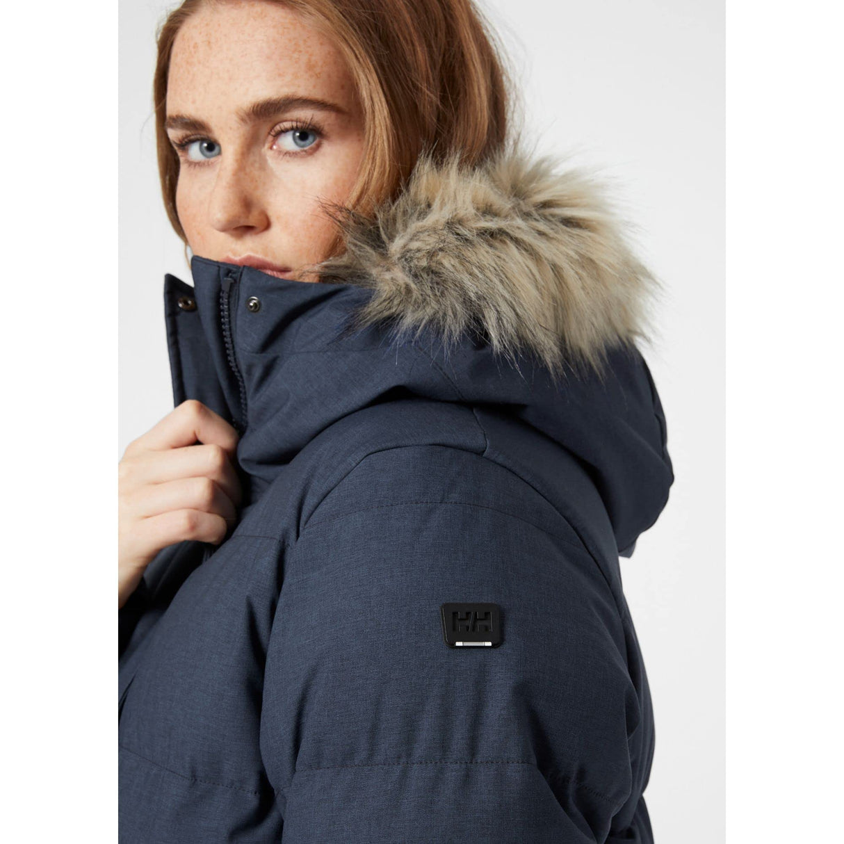 Helly Hansen W, Blossom Puffy Parka Jacket Mujer, Armada, XL