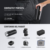 NEEWER Q200 200Ws 2.4G TTL Flash Strobe Estudio para Exteriores con APP Control, 1/8000 HSS, 3200mAh Fotografía con Batería Monolight Speedlite Lámpara Modelar 10W/Flash 750/Reciclaje de 0.01~1.5s