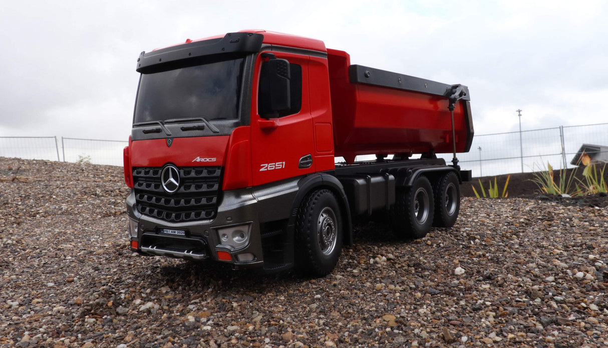 Amewi 22407 Mercedes Benz Arocs eléctrico Camión RC Listo para funcionar (RTR) con batería y Cargador