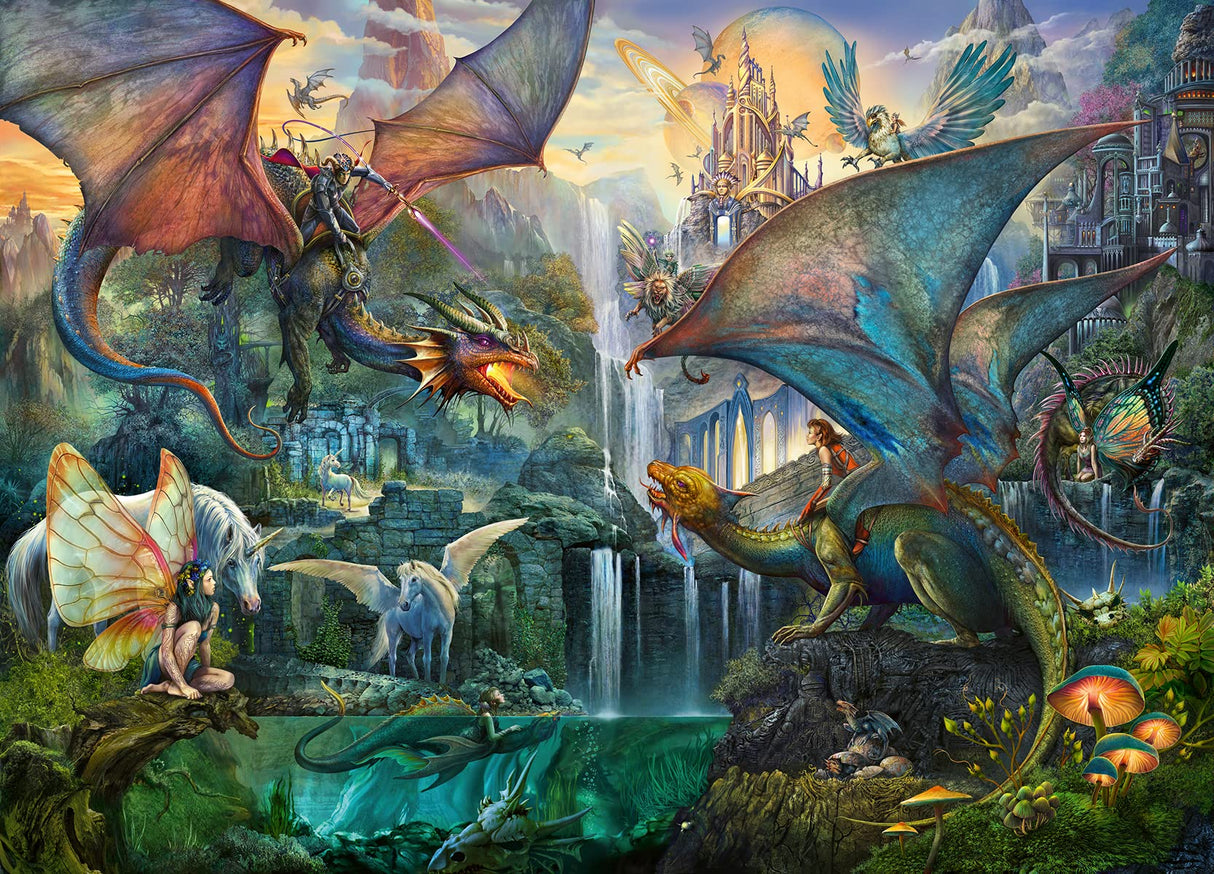 Ravensburger - Puzzle 9000 pieces - La foret magique des dragons