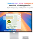 Apple Mac Mini Ordenador de Mesa con Chip M4, CPU de 10 núcleos y GPU de 10 núcleos: diseñado para Apple Intelligence, 16 GB de Memoria unificada, SSD de 256GB, Gigabit Ethernet