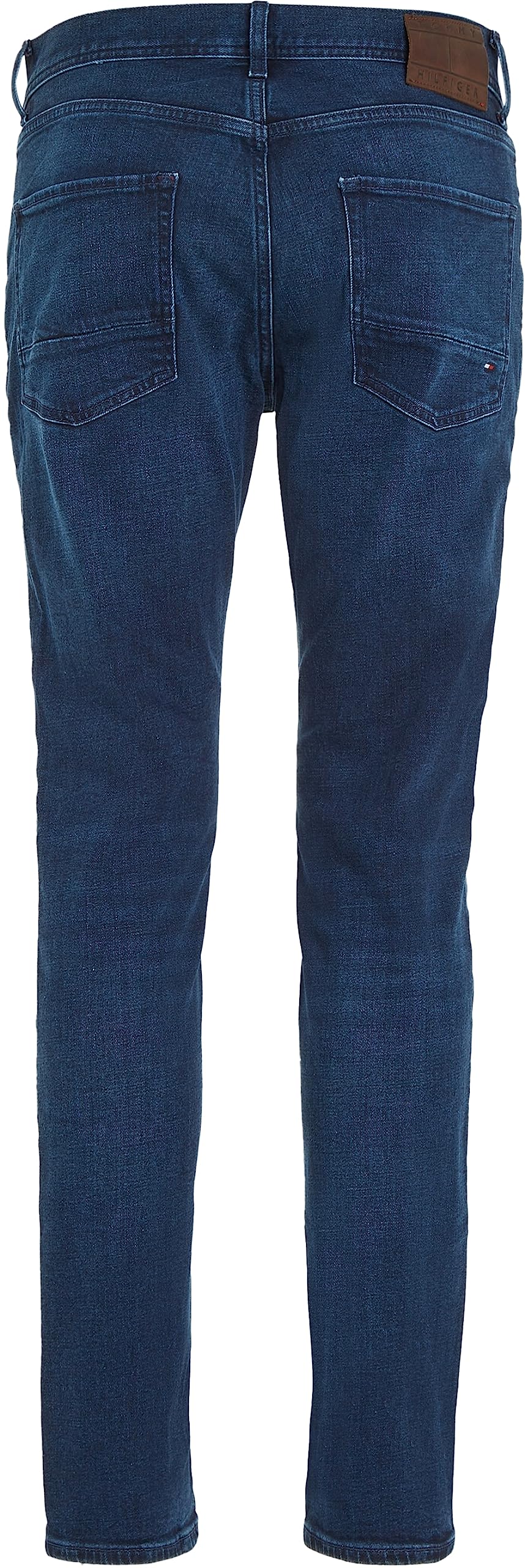 Tommy Hilfiger Hombre Pantalón Vaquero Core Straight Denton Stretch, Azul (Bridger Indigo), 34W / 34L
