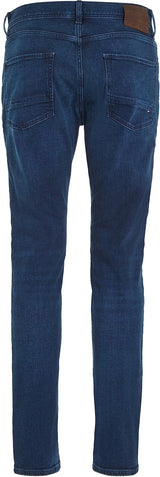 Tommy Hilfiger Hombre Pantalón Vaquero Core Straight Denton Stretch, Azul (Bridger Indigo), 34W / 34L