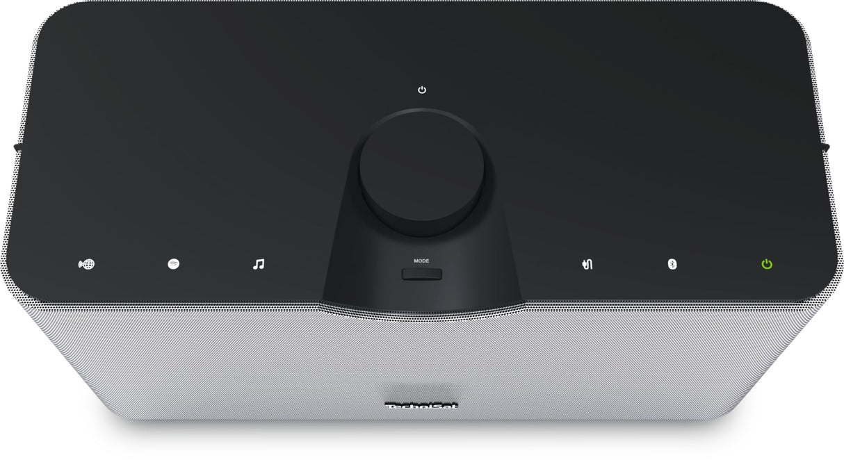 TechniSat AUDIOMASTER MR3 - Altavoz ELAC WLAN de 90W y Radio Internet (con Streaming de Audio UPnP/DLNA, Altavoz Multiroom para Reproducir Radio Internet, Spotify y Bluetooth) Negro/Plateado