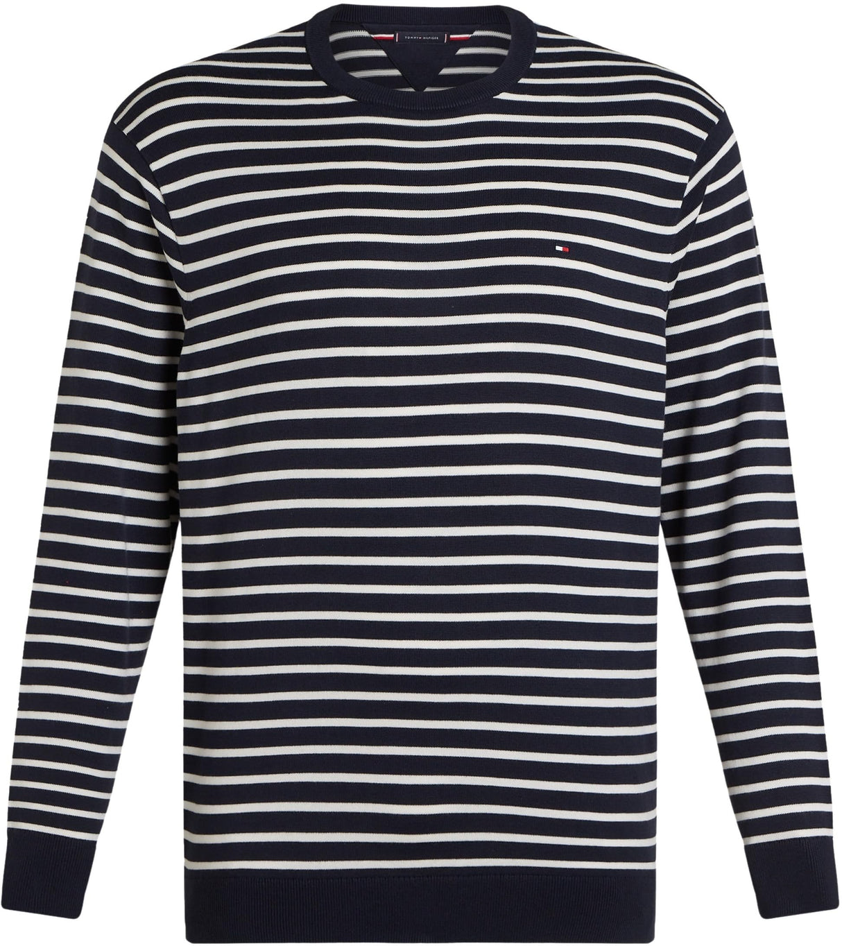 Tommy Hilfiger Jersey Hombre Essential Cotton con Cuello Redondo, Multicolor (Desert Sky/Ivory Petal), XXL
