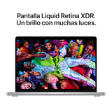 Apple MacBook Pro Portátil de 14,2" con M5,CPU de 10 núcleos y GPU de 10 núcleos: Creado para Apple Intelligence, Pantalla Liquid Retina XDR y 16 GB de Memoria unificada, 1TB; Plata
