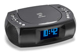 Karcher UR 1309D - Radio Despertador Digital con Reproductor MP3/CD y Dab Plus Radio, Despertador con Dos alarmas Ajustables, Pantalla Regulable, Radio Reloj, función de Carga USB, Radio Negra con