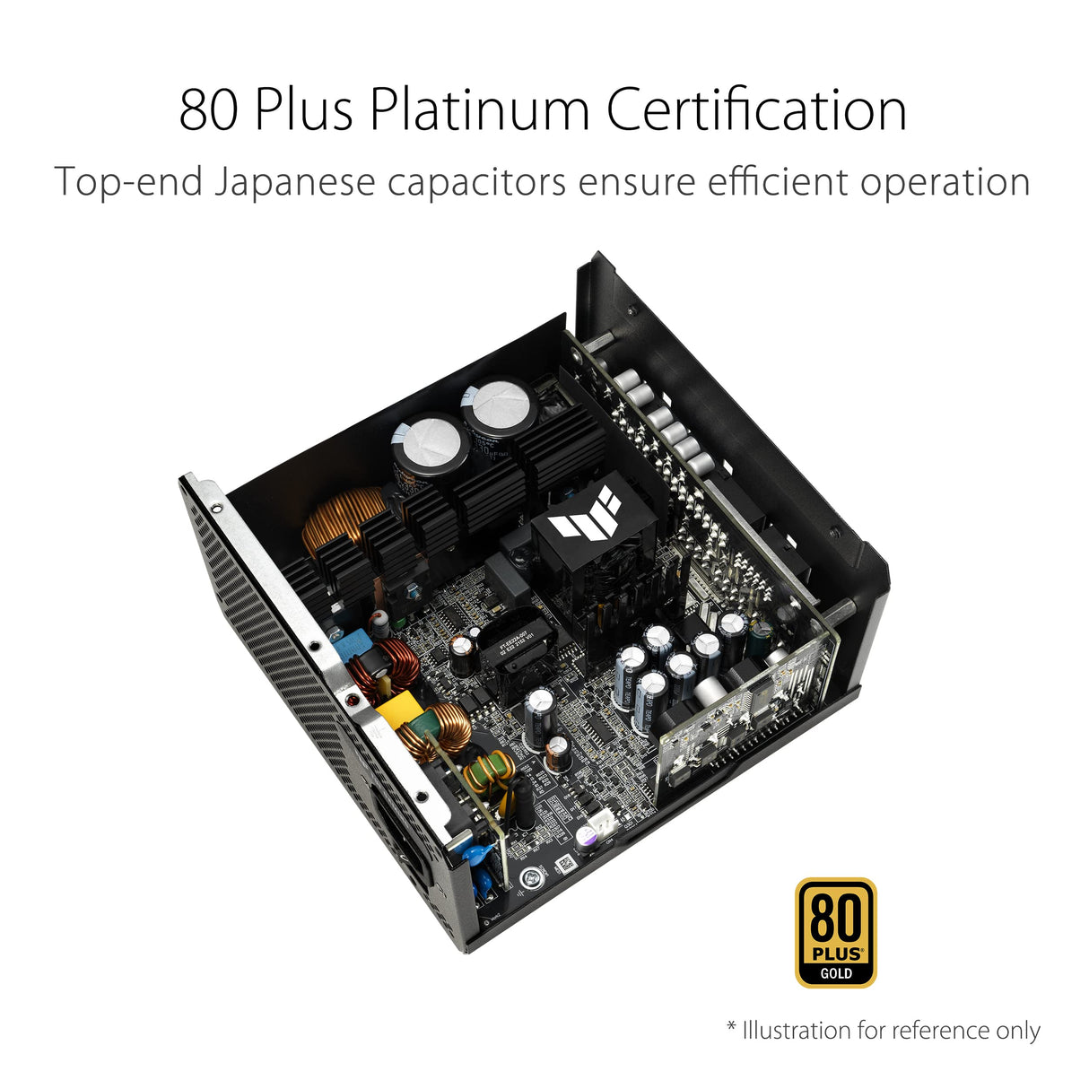 ASUS TUF Gaming 1200W Gold - Fuente de Alimentación (Compatible con ATX 3.1, Certificado 80+ Gold, Componentes de Grado Militar, Doble Rodamiento, Ventilador Axial-Tech, Revestimiento de PCB)