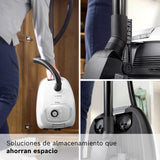 Bosch - Aspirador con Bolsa, Serie 4, Volumen XL de Bolsa de Polvo, Boquilla para Ranuras y tapicería, Blanco, BGB41WH1