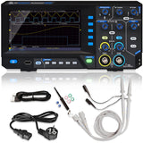 PeakTech, 1400, Osciloscopio digital compacto de 2 canales, Osciloscopio de 5 MHz de ancho de banda, velocidad de muestreo rápida de 100 MS/s, conexión USB, incluye software para PC