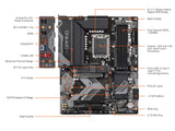 GIGABYTE B760 Gaming X AX (LGA 1700/ Intel/ B760/ ATX/DDR5/ M.2/ PCIe 4.0/ USB 3.2 Gen2X2 Type-C/AMD WiFi 6E/ 2.5GbE LAN/Q-Flash Plus/PCIe EZ-Latch/Placa Madre)