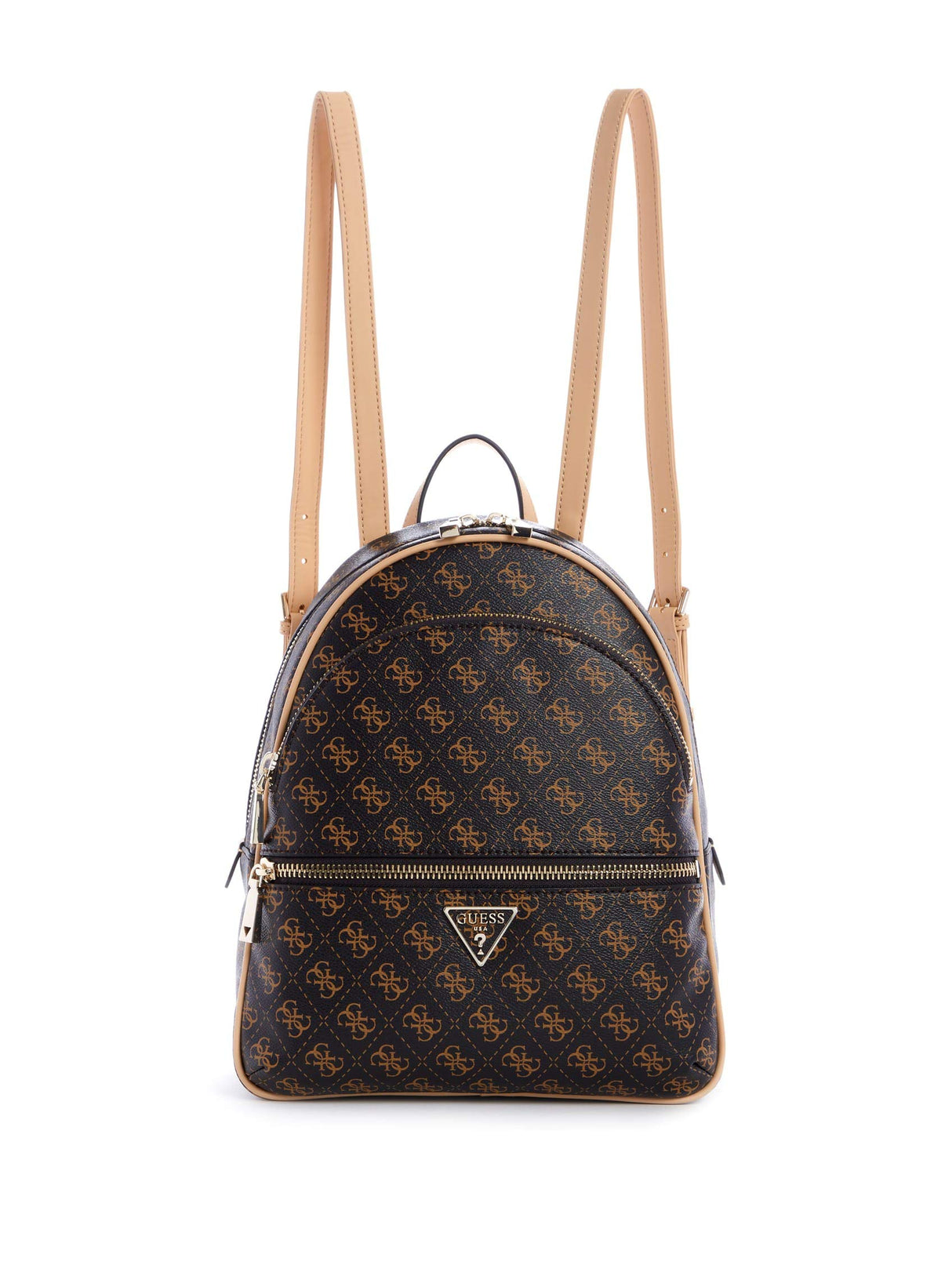 GUESS Mochila Grande Manhattan, marrón, Talla única para Mujer