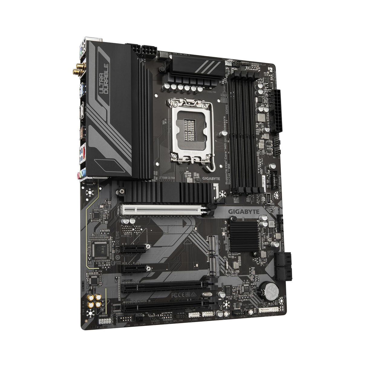 GIGABYTE Z790 D AX Placa Base - Soporta CPUs Intel Core de 14ª generación, VRM Digital de 12+1+1 Fases, hasta 7600MHz DDR5 (OC), 3xPCIe 4.0 M.2, Wi-Fi 6E, LAN de 2.5GbE, USB 3.2 Gen 2