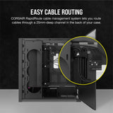 Corsair Semitorre iCUE 5000D RGB Airflow, 3 Ventiladores AF120 RGB Elite - Controlador iCUE Lighting Node Pro - Diseño de Alto Flujo de Aire - Negro
