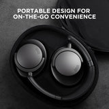 1More SonoFlow Auriculares Inalámbricos con Cancelación Activa de Ruido, 70H Cascos Inalámbricos Bluetooth, Auriculares Supraaurales con LDAC y 12 Modos EQ, Modos Varios, Cómodos y Plegables, Negro