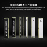 CORSAIR WS DDR5 ECC RDIMM 128GB (8x16GB) 5600MHz CL40 Intel XMP 3.0 Memoria para Estaciones de Trabajo - Negro (CMA128GX5M8B5600C40)