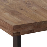 Adec Group Natural, Mesa de Estudio, Escritorio o Despacho, Mesa de Oficina, Color Roble Boreal y Negro, Medidas: 120 cm (Largo) x 60 cm (Ancho) x 73 cm (Alto)