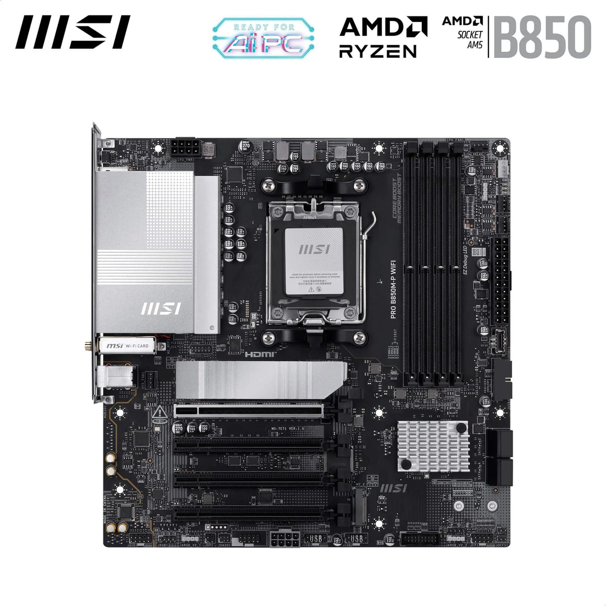 MSI Pro B850M-P WiFi - Placa Base