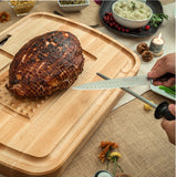 Boos Block Tabla Cortar con Recipientes – Ranura Para Jugo - Tabla Cortar Cocina Profesional - Reversible - Tabla Madera Cocina Grande – Extra Gruesa - 61 x 46 x 5,6 cm