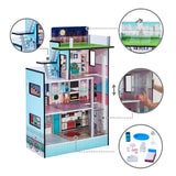 Teamson Kids LOL Estilo Barcelona Dolls House Casa de muñecas, Color Azul (TD-13111D)